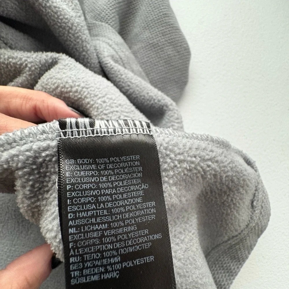 The North Face Gray‎ Zip Up Sweater with Standing Collar